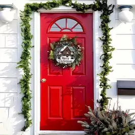 1 PIEZA Encantador Gnomo de Madera 2D con diseño de casa nevada y corona, perfecto para decorar la puerta principal, pared, habitación, boda, otoño, jardín exterior, hogar en Navidad, pequeños accesorios, regalos para bar, adecuado para uso en interiores/