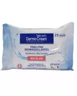 DermoCream - 25 Toallitas Desmaquillantes Micelar