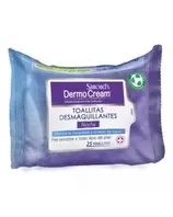DermoCream - 25 Toallitas Desmaquillantes Noche