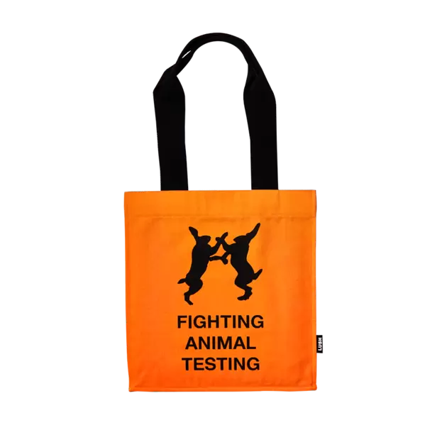 Fighting Animal Testing - Fluoro Orange