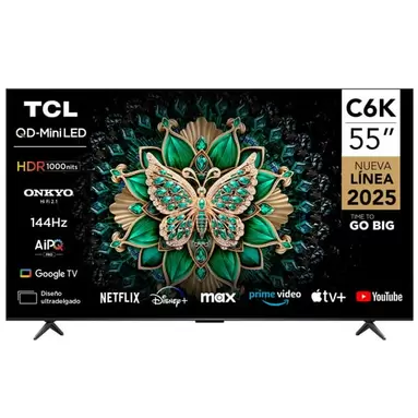 Televisor 55" MiniLED 4K UHD 55C6K TCL