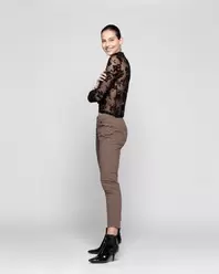 Polera Mujer Delfina Negro Lineatre