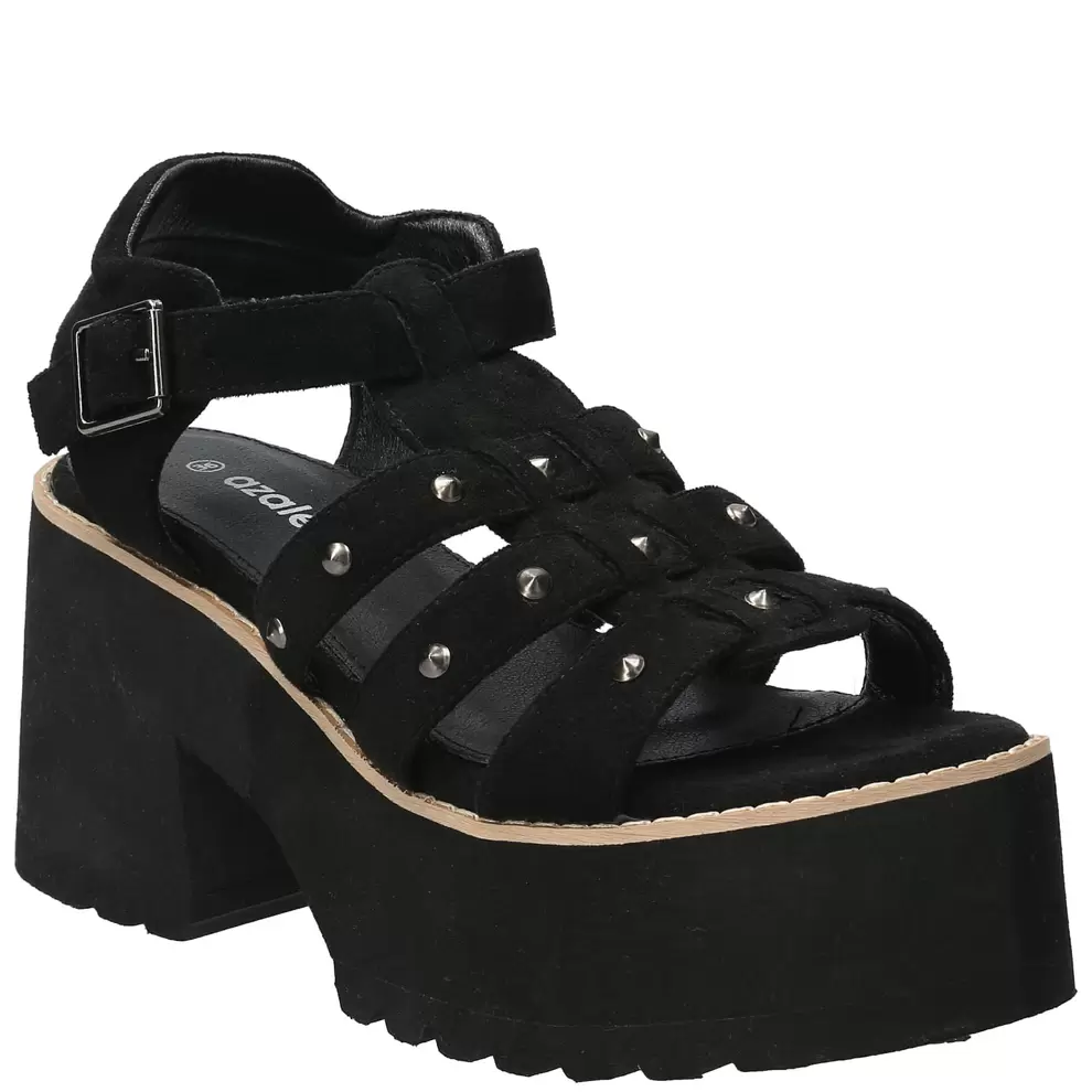 Sandalia Mujer Iliana Negro Azaleia