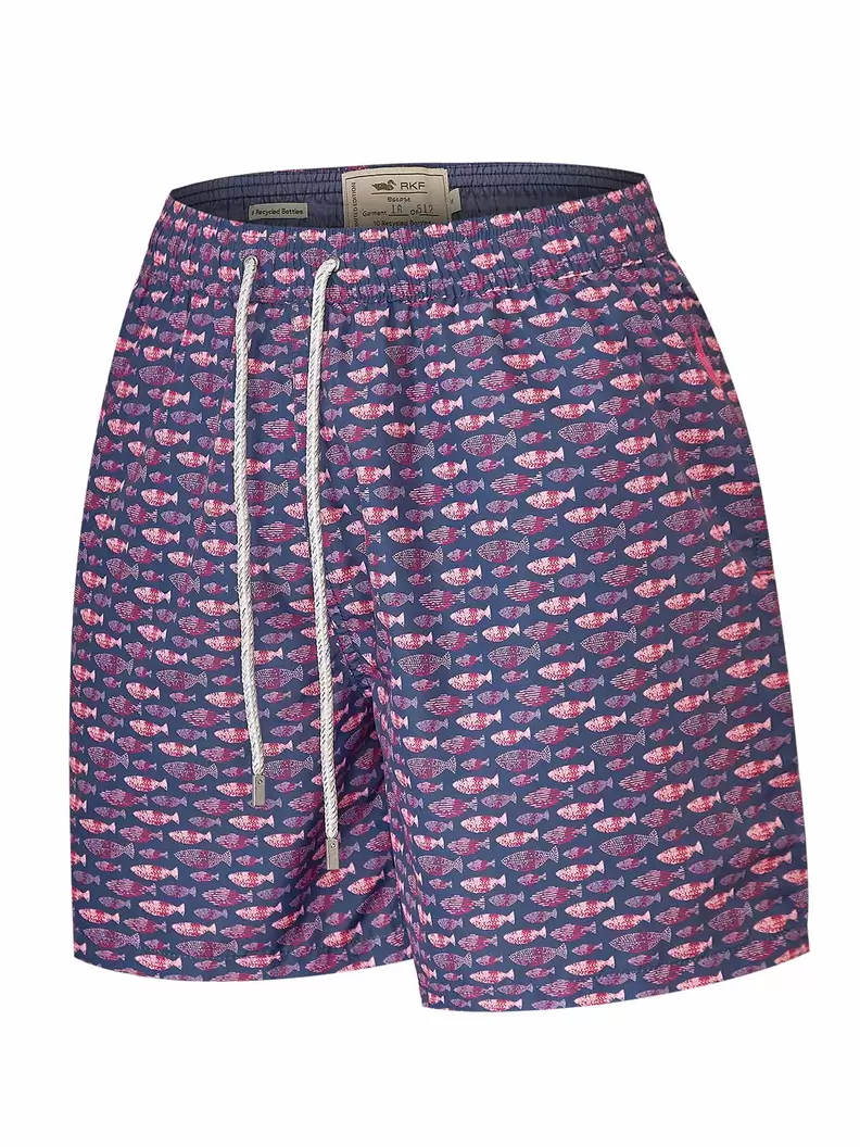 Traje De Baño Fibras Recicladas Hombre Izam Morado Rockford