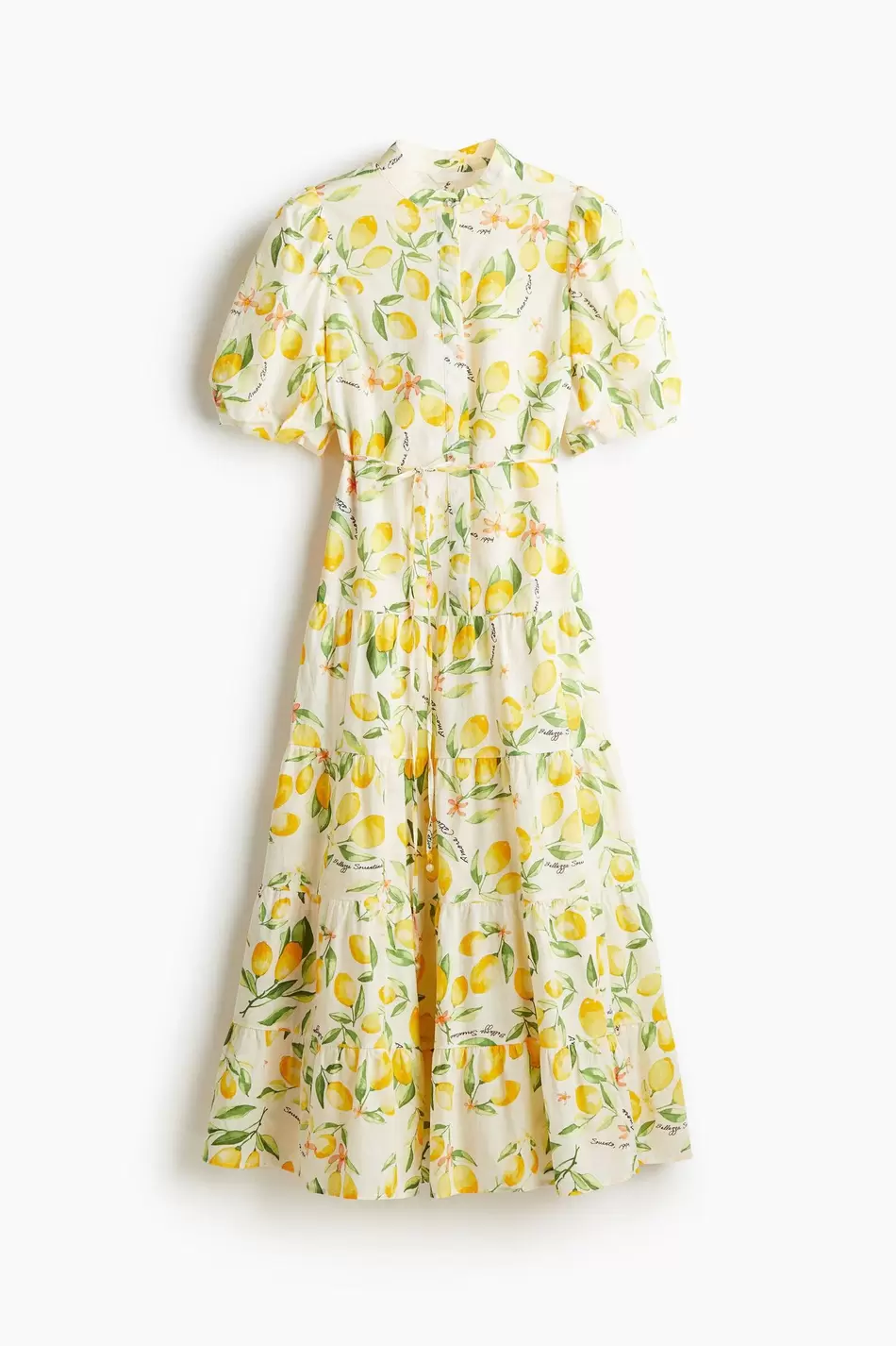 Vestido largo de algodón