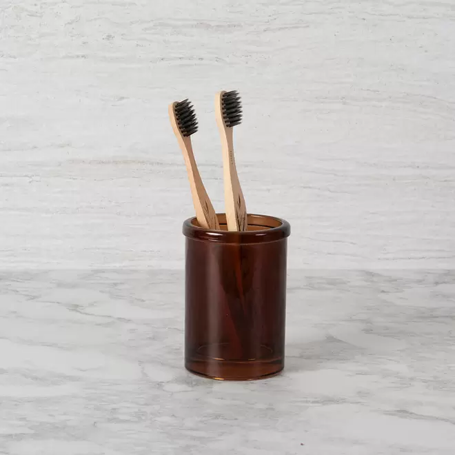 Vaso Botica Vidrio Ámbar