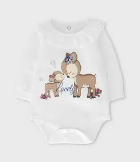 Body recién nacida con estampado de ciervo