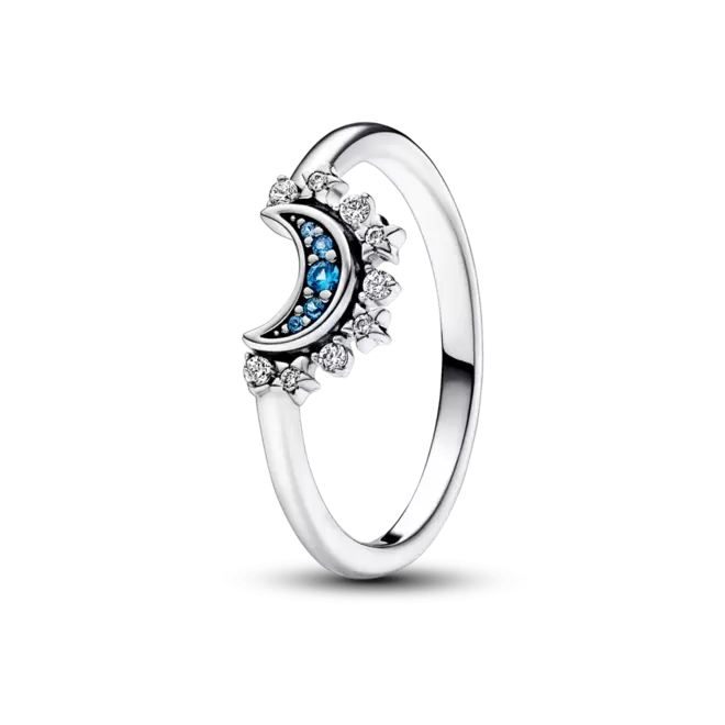 Anillo Luna Celestial Azul