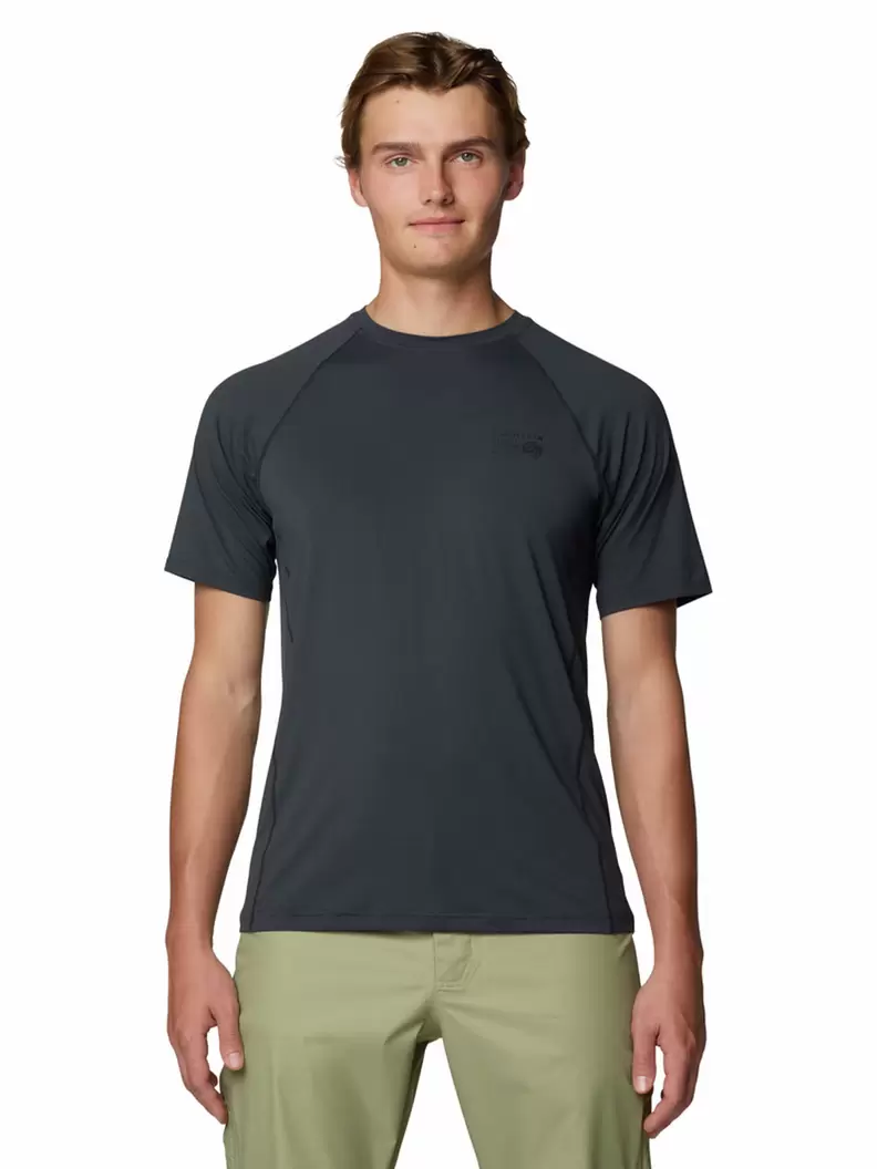 Polera Manga Corta Hombre Crater Lake Gris Mountain Hardwear