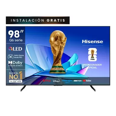 Televisor 98" QLED 4K UHD 98Q6QG Smart TV Hisense
