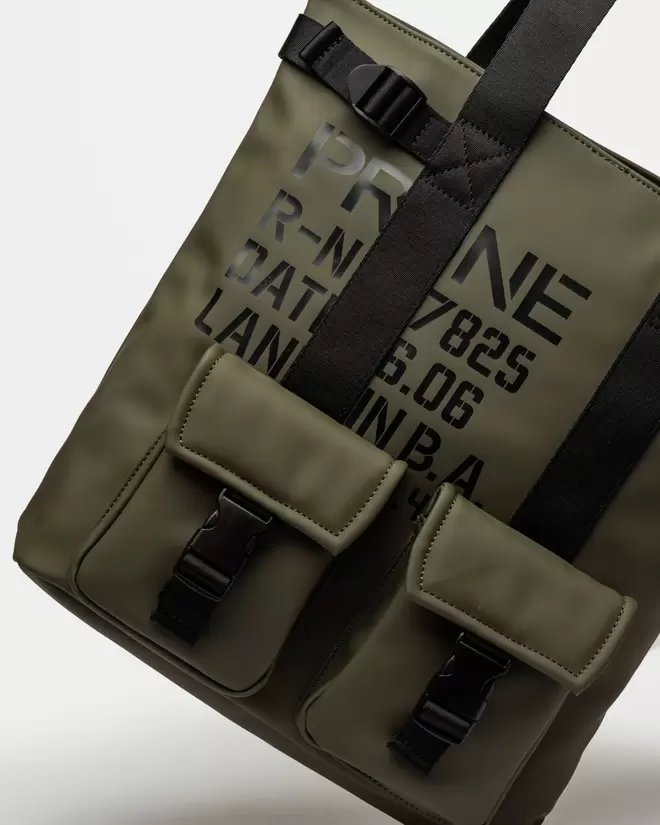 Bolso Daily en efecto cuero rubber