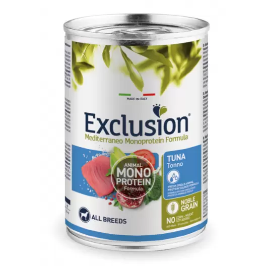 Exclusion Perro Mediterraneo Atun 400 grs