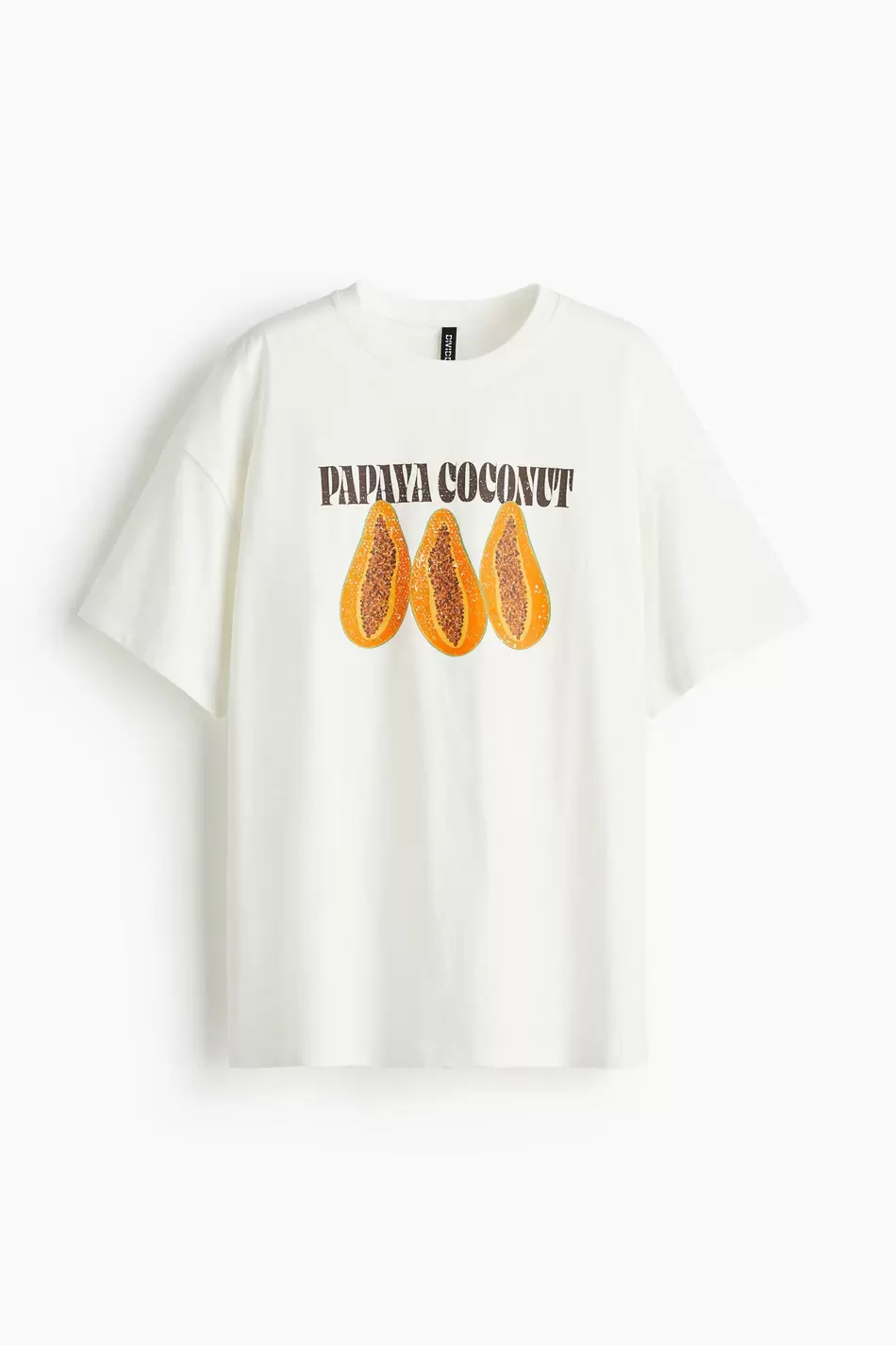 Polera oversize con motivo estampado