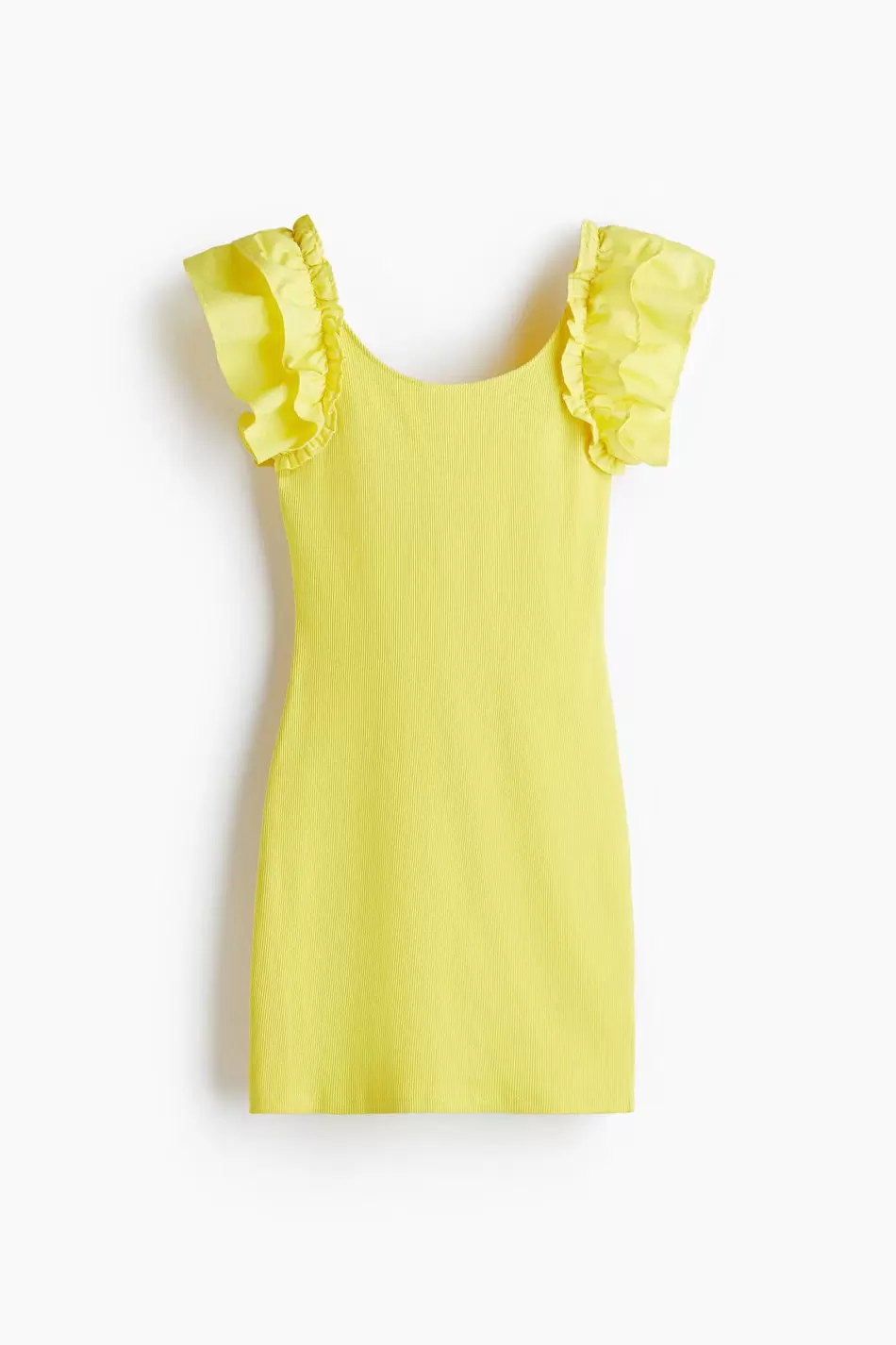 Vestido de punto con vuelos