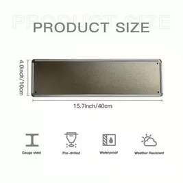 -1%1 pieza Señal de metal decorativa vintage de 16x4 pulgadas con diseño de carretera de vaquero, placa de metal rústica para el hogar, la calle, la tienda, el garaje, el bar, la granja, el jardín - Señal de metal multiusos para interiores/exteriores Deco