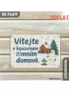 1 pieza Letrero de madera estilo bohemio "Hogar mágico de invierno" - 8 X 6 pulgadas Decoración de pared de madera artificial con diseño de casa nevada y muñeco de nieve, ideal para jardín, porche, patio, hogar, bar, cafetería, dormitorio, cocina, garaje