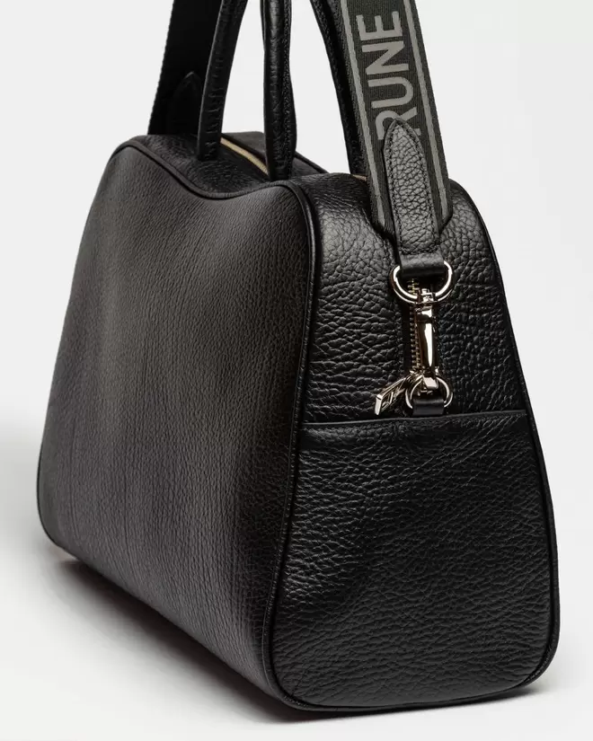 Cartera de mano The Club en cuero graneado