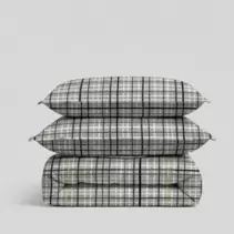 Quilt estampado Líneas Gris