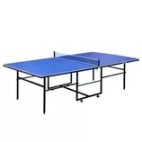 Mesa de Ping Pong Plegable Azul