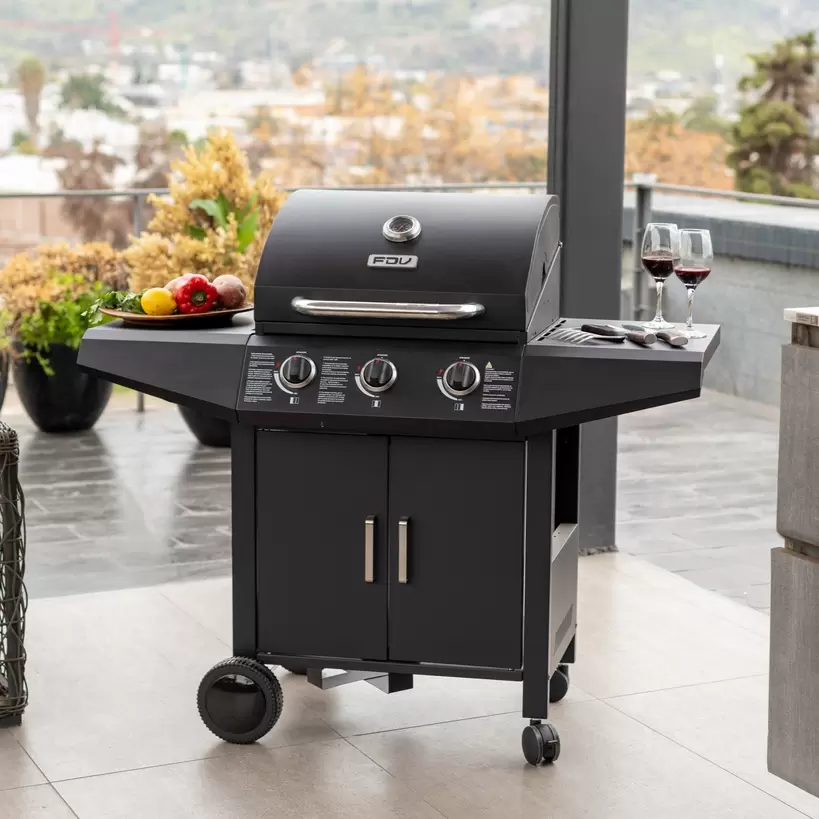 Parrilla a Gas Essence 3Q Black