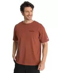 Polera Casual Hombre Heavyweight Relaxed Ladrillo CAT