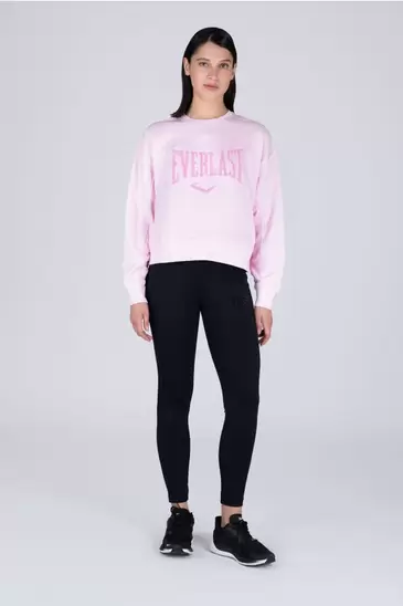 Poleron Crew Neck Aura Rosado Everlast