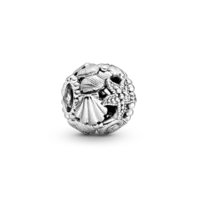 Charm Calado Estrella De Mar, Conchas Y Corazones