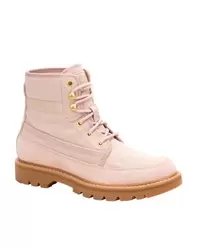 Botín Mujer Colorado Canvas Palo Rosa Cat