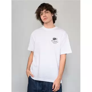 Polera M/C Hombre Circle Bones Blanco Vans
