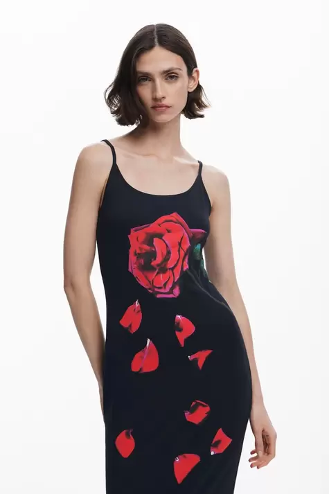 Vestido midi flor Tyler McGillivary