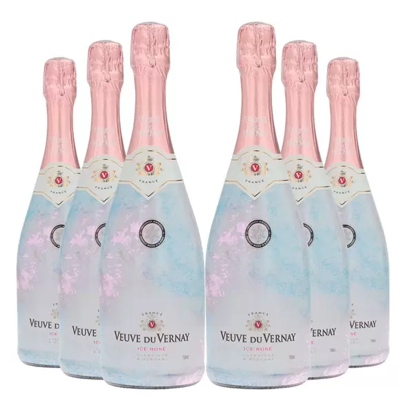 6 Espumante Veuve du Vernay Ice Rose