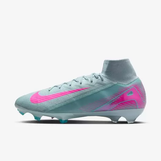 zapato de futbol nike zoom superfly 10 elite celeste fg adulto