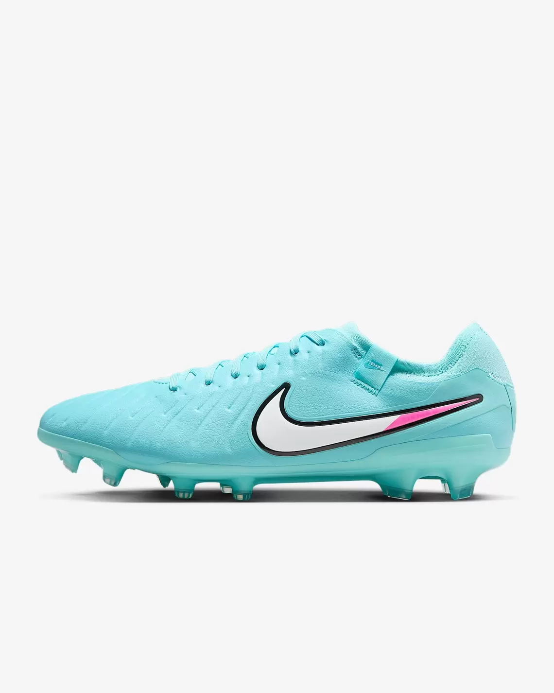 zapato de futbol nike legend 10 pro celeste fg adulto