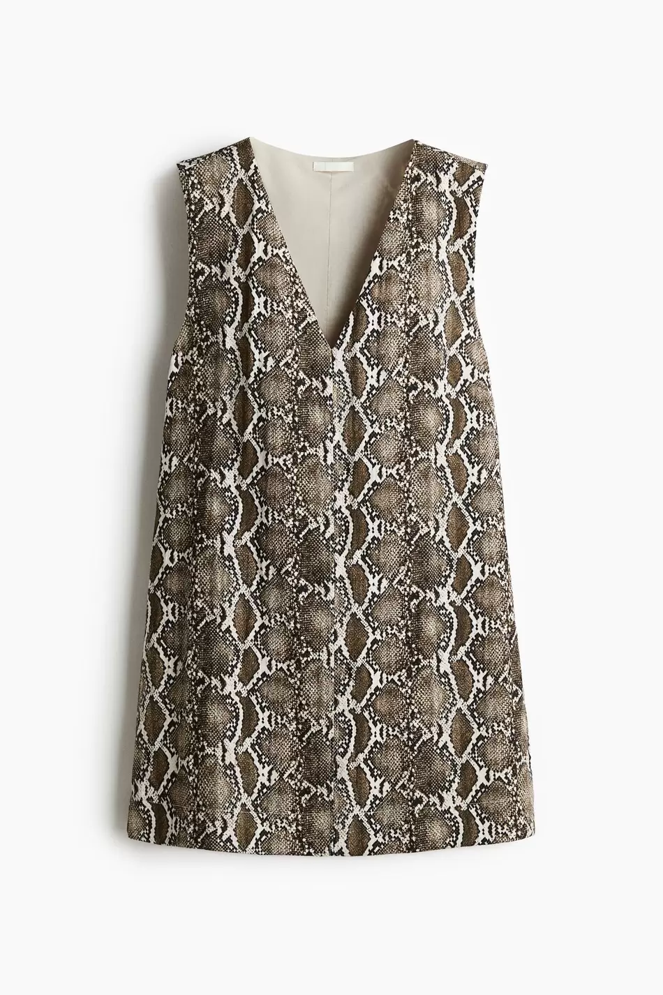 Vestido recto con escote en V