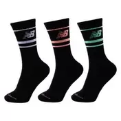 Calcetines Running Unisex New Balance Crew 3 Pares Negro