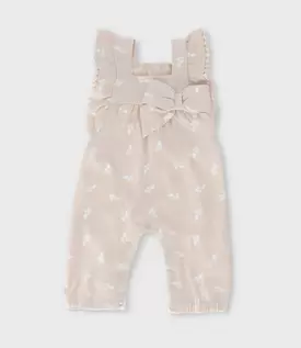 Enterito recién nacida flores bordadas