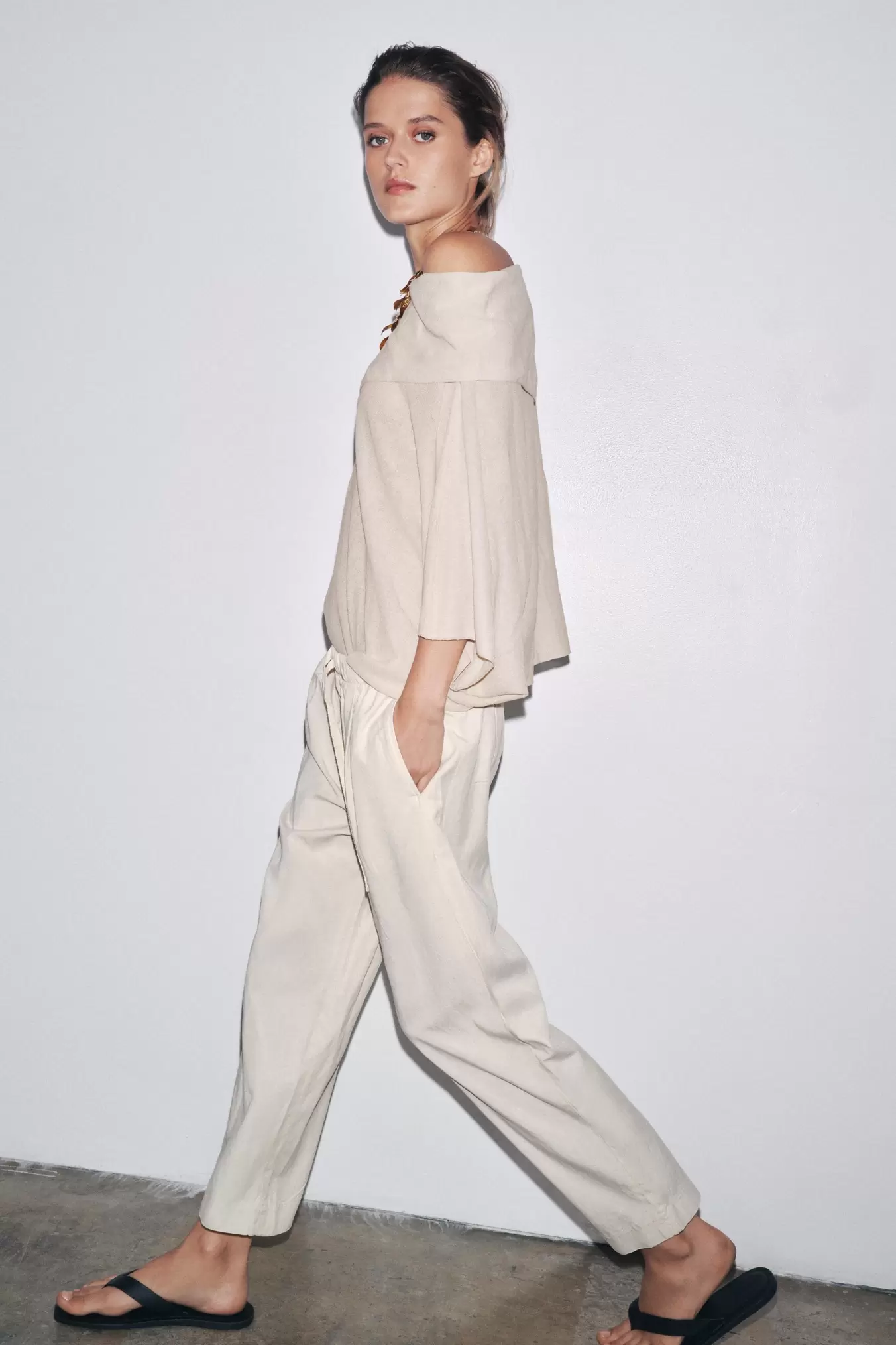 PANTALÓN JOGGER WIDE LEG ZW COLLECTION