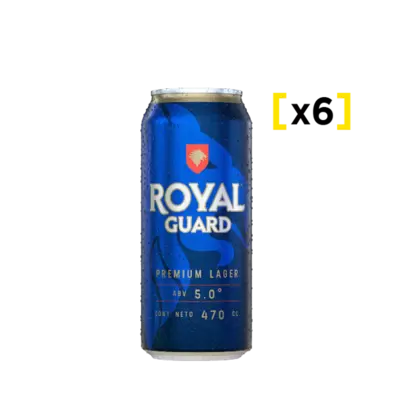 Cerveza Royal Guard lata 470 CC x6