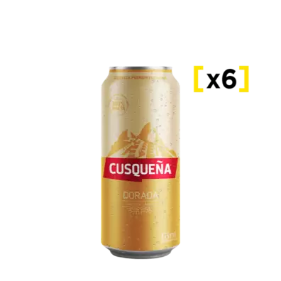 Cerveza Cusqueña lata 473 CC x6