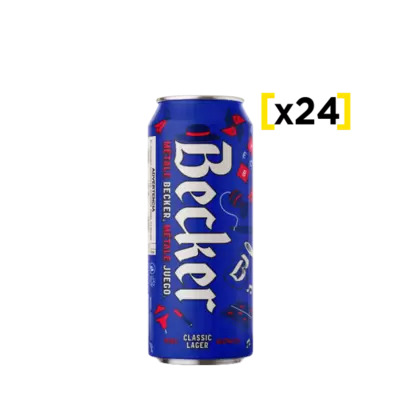 Cerveza Becker lata 473 CC x24