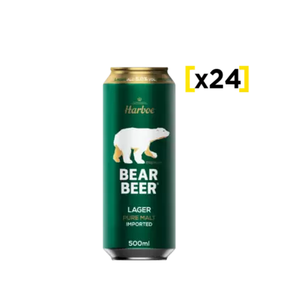 Cerveza Bear Beer Lager lata 500 CC x24