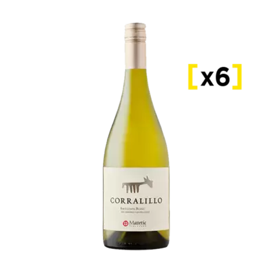 Vino Matetic Corralillo Sauvignon Blanc Botella 750cc x6
