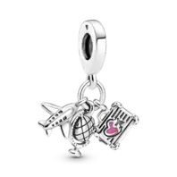 Charm Colgante Avión, Globo Y Maleta