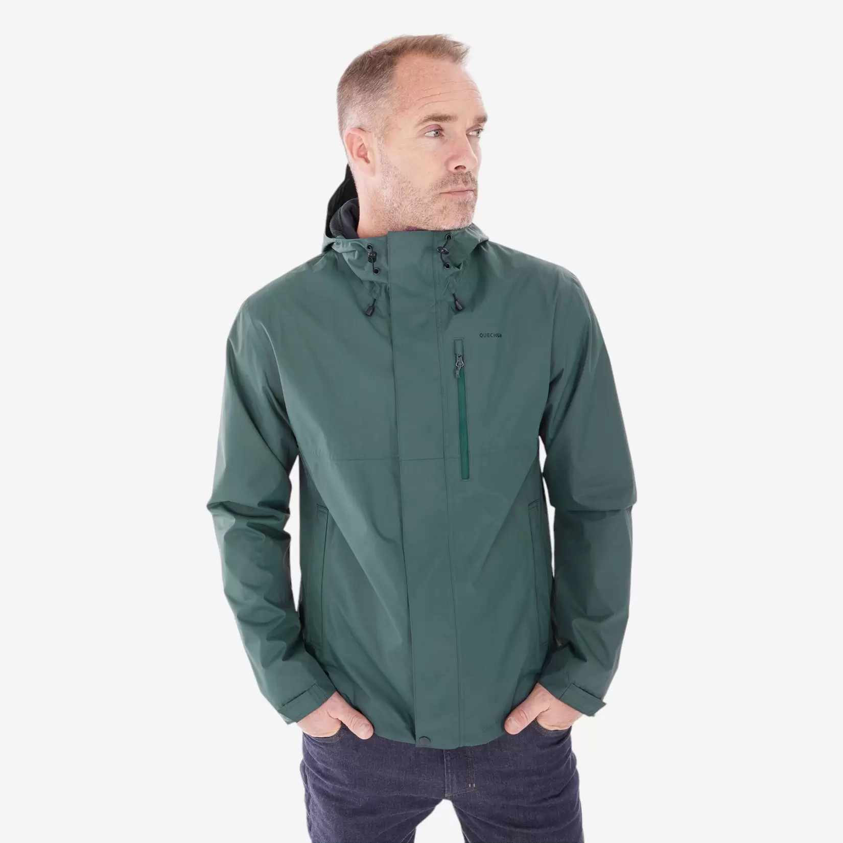 CHAQUETA IMPERMEABLE DE SENDERISMO HOMBRE NH500