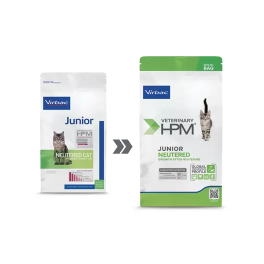 Alimento HPM Virbac Cat Junior Neutered 1.5 kg