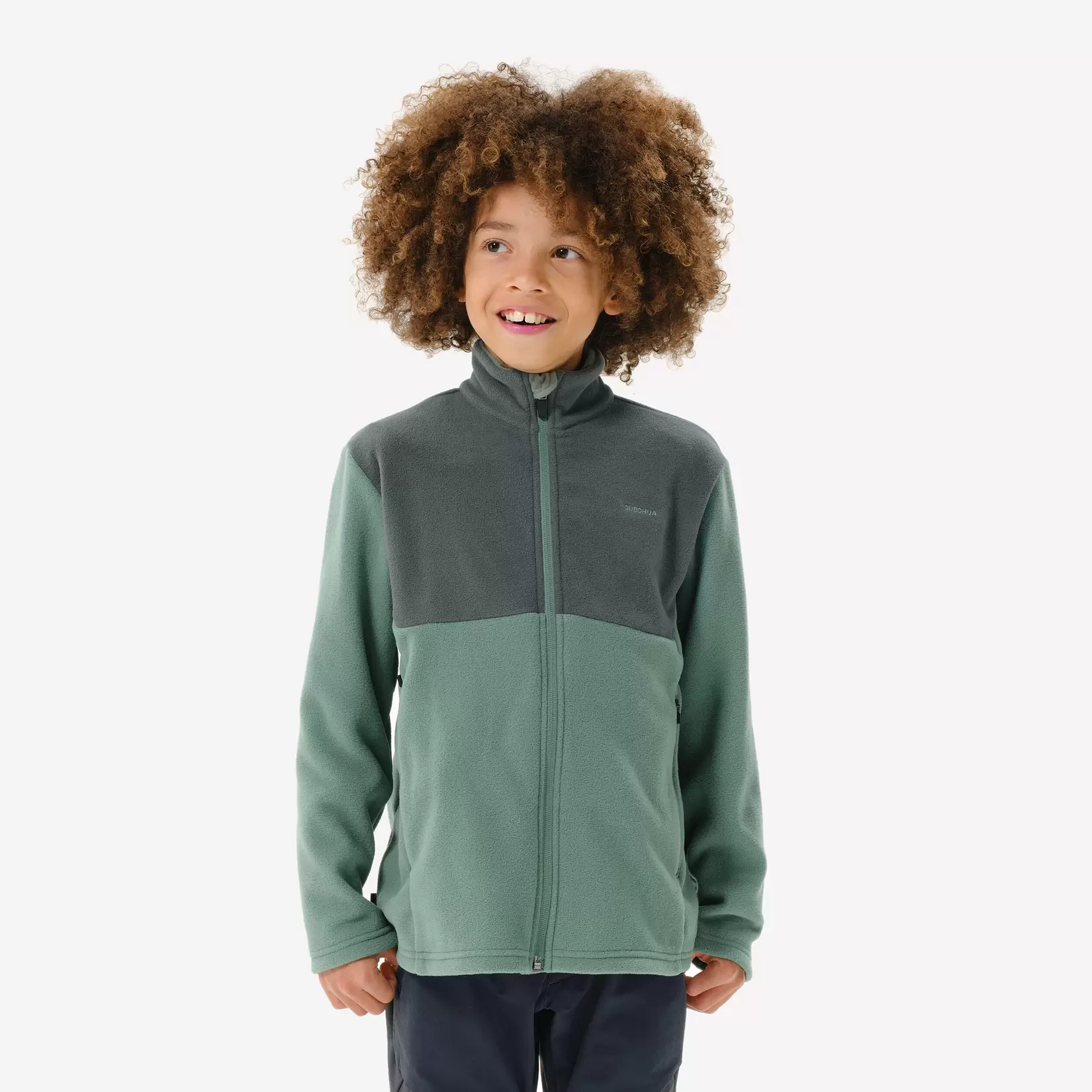 POLAR DE SENDERISMO NIÑOS MH500 ZIP