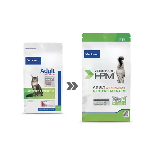 Alimento HPM Cat Salmon Neutered & Entire 3 kg