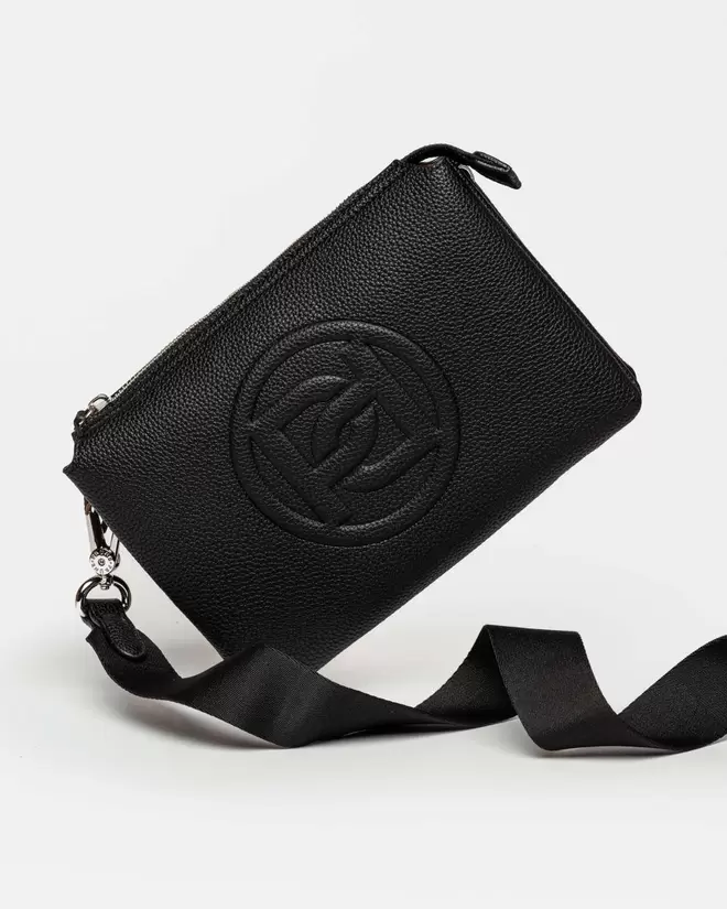 Bandolera Sign en efecto cuero