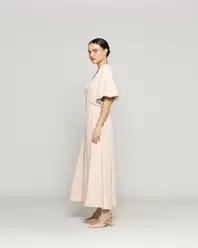 Vestido Mujer Viridiana Largo Rosa LineatreVestido Mujer Viridiana Largo Rosa Lineatre