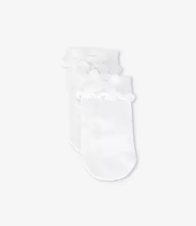 Calcetín recién nacida con lazo